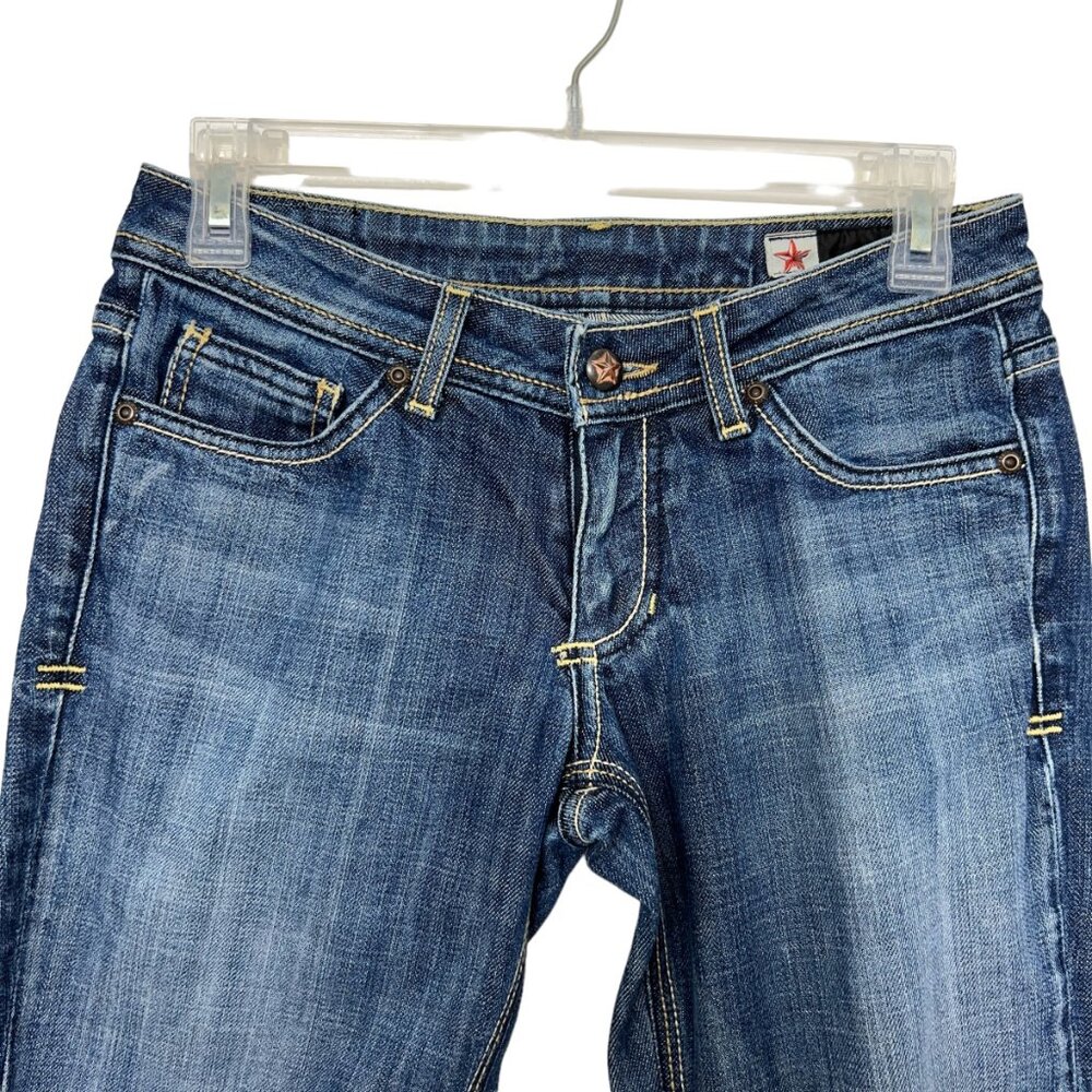 People's Liberation Irene dark wash cuffed women's capri jeans size 26 - Picture 3 of 9